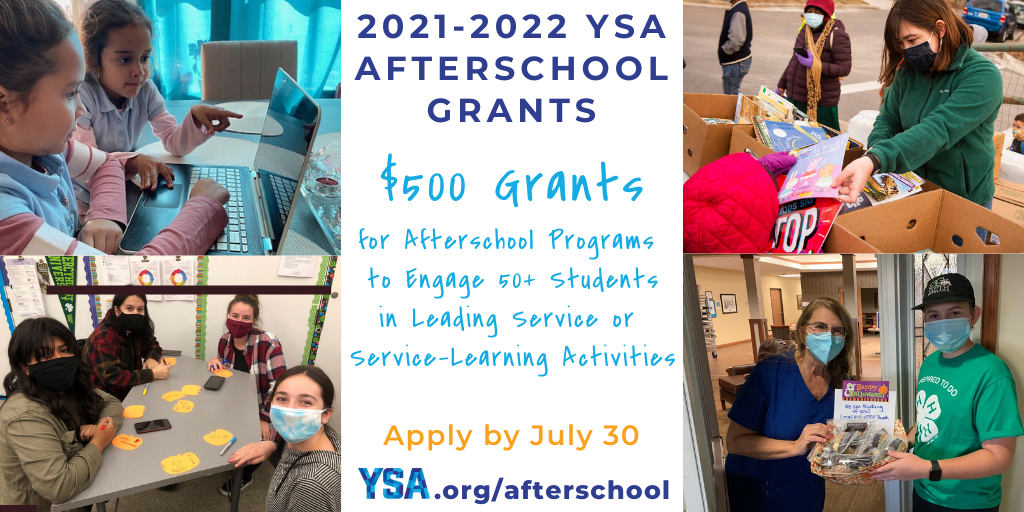 2021-2022 YSA Afterschool Grants